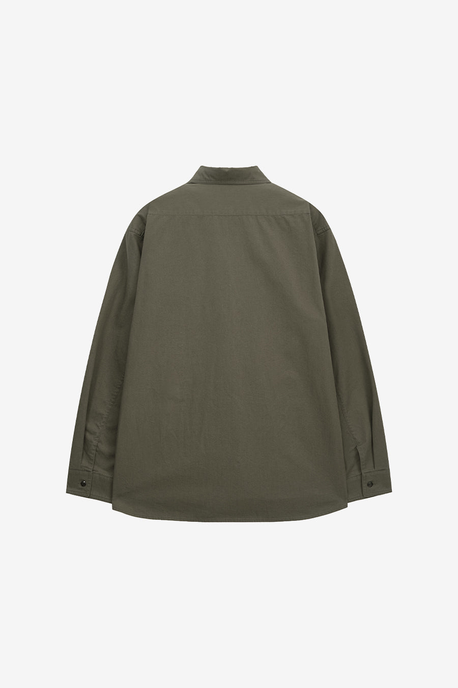 Insilence - Washed Cotton CPO Shirt (Washed Olive) product image 8 | TRAB K-Fashion Australia