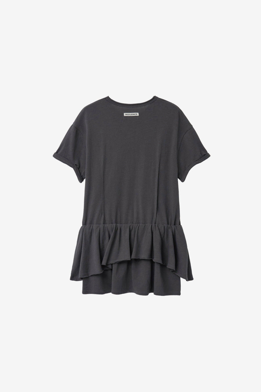 Insilence - Linen Cotton Layered Dress (Charcoal) product image 8 | TRAB K-Fashion Australia
