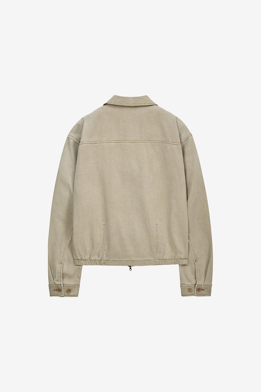 Insilence - Garment Dyed Drizzler Jacket (Faded Beige) product image 8 | TRAB K-Fashion Australia