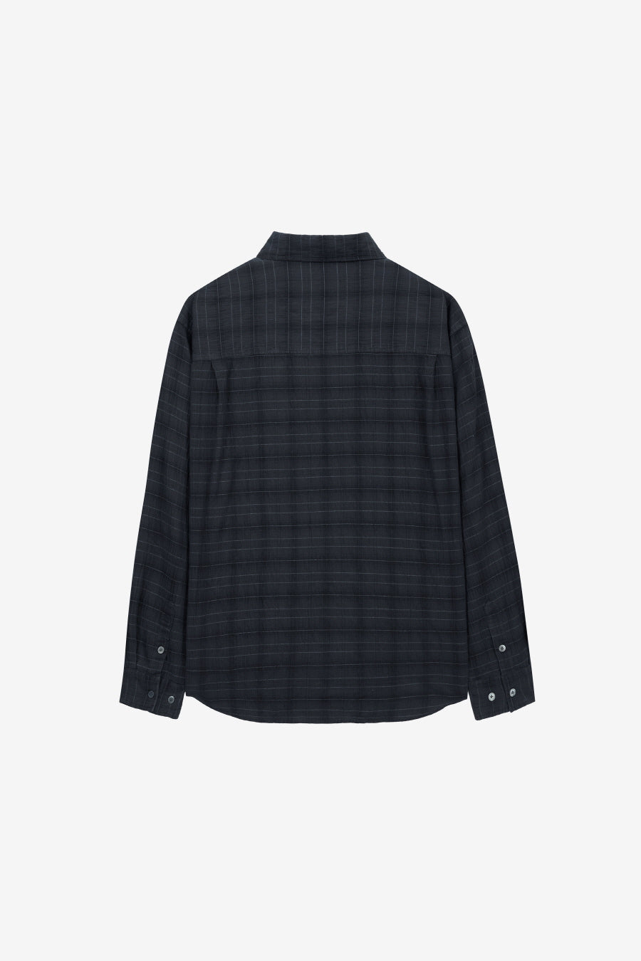 Insilence - Garment Dyed Check Shirt (Charcoal) product image 8 | TRAB K-Fashion Australia