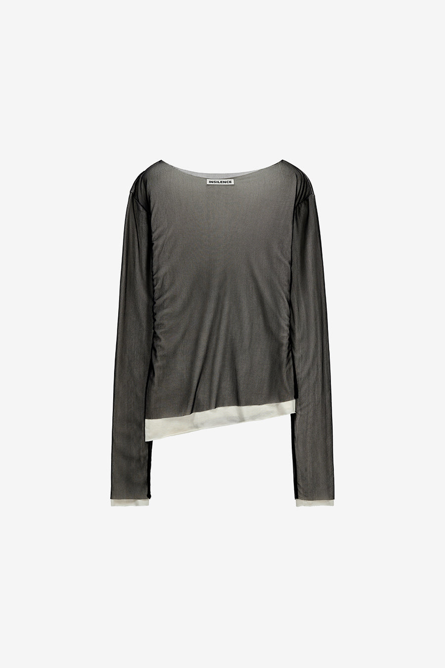 Insilence - Mesh Drape Long Sleeve (Black) product image 8 | TRAB K-Fashion Australia