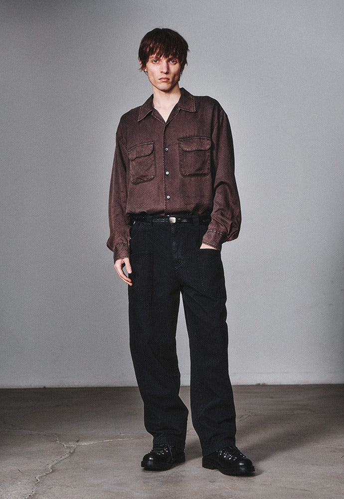 Art if acts - Tencel Two Pocket Shirt (Charcoal) product image 1 | TRAB K-Fashion Australia