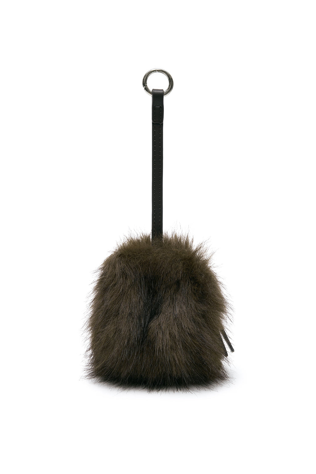 Matin Kim - Hairy Fur Mini Cube Pouch (Brown) product image 5 | TRAB K-Fashion Australia