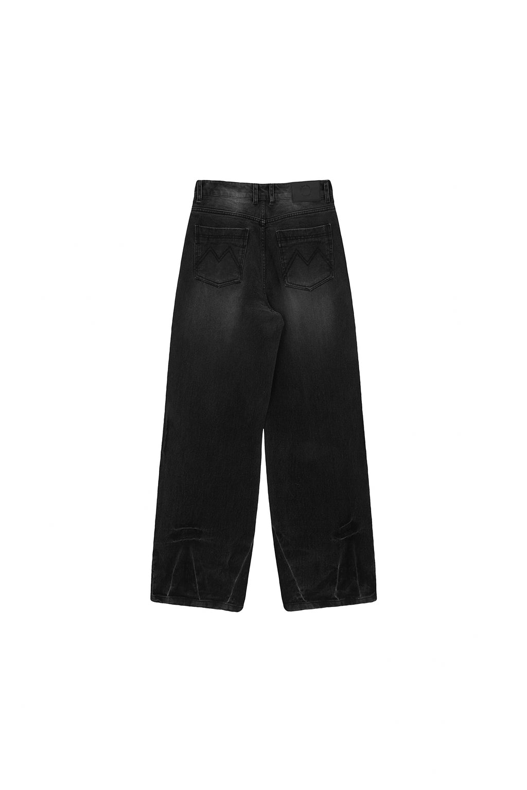Matin Kim - Hem Washed Point Denim Pants (Black) product image 2 | TRAB K-Fashion Australia
