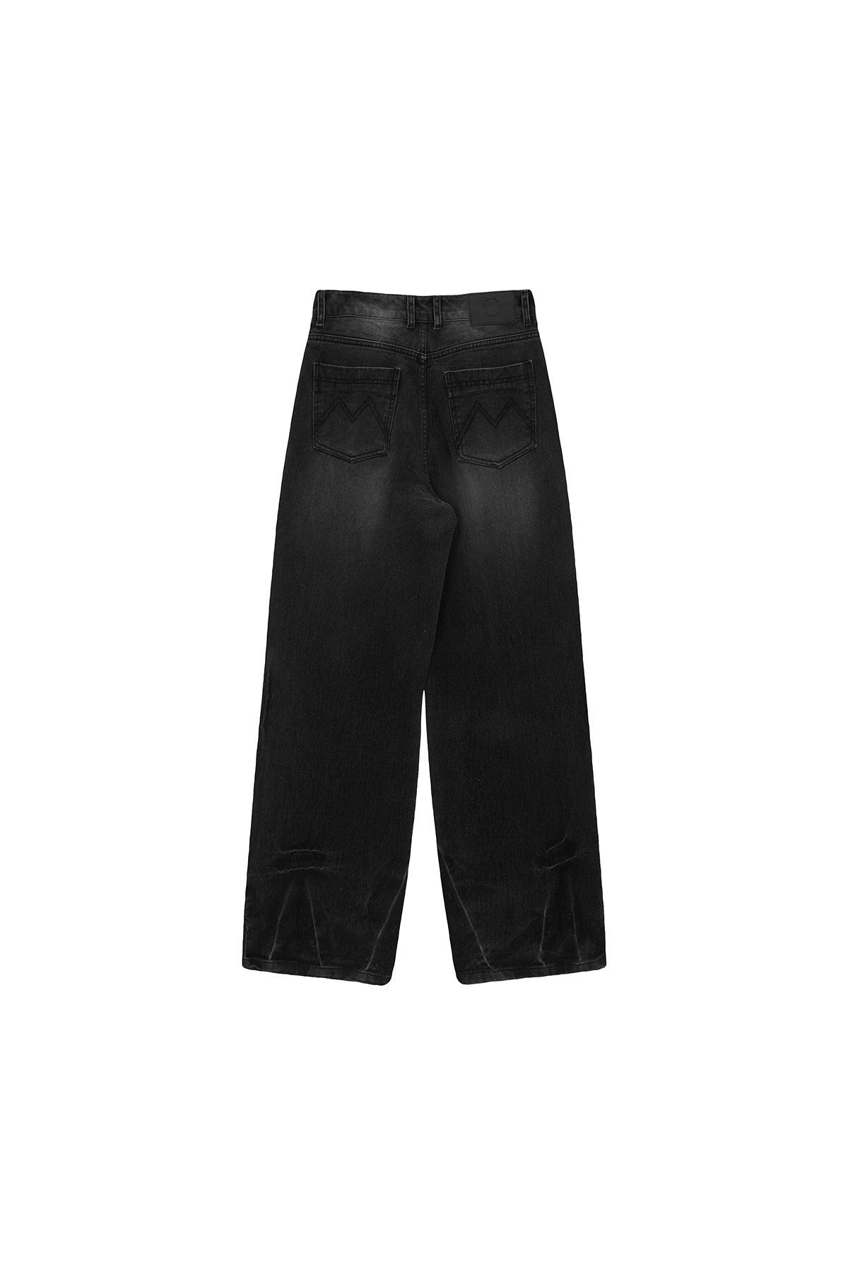 Matin Kim - Hem Washed Point Denim Pants (Black) product image 2 | TRAB K-Fashion Australia