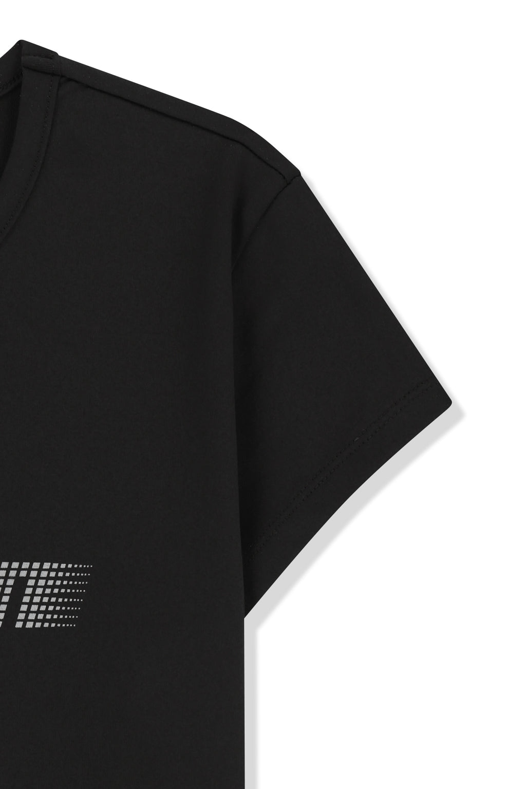 Matin Kim - Matin Pace Reflective Logo Slim Top (Black) product image 4 | TRAB K-Fashion Australia