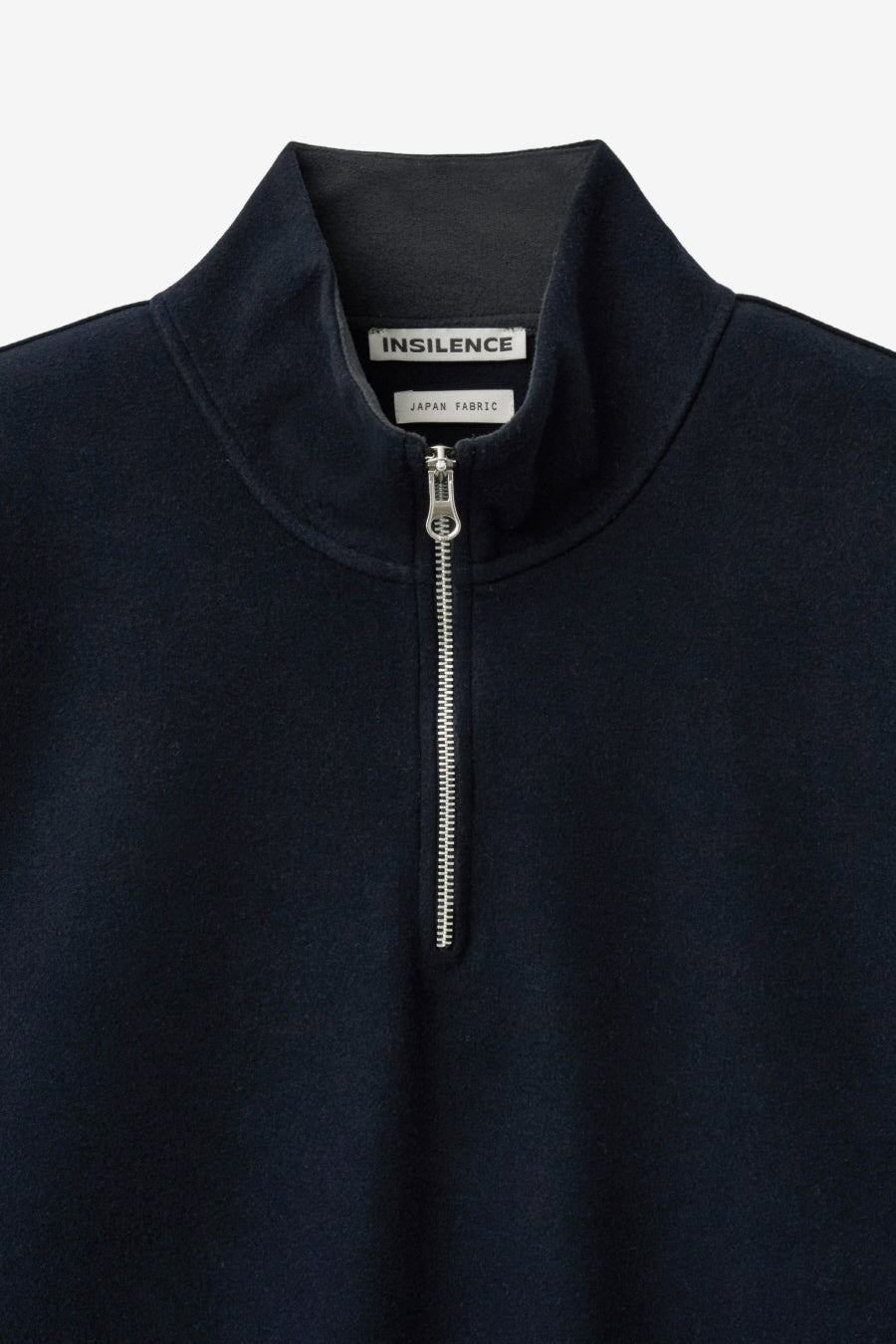 Insilence - Fleece Quarter Zip-Up (Navy) product image 9 | TRAB K-Fashion Australia