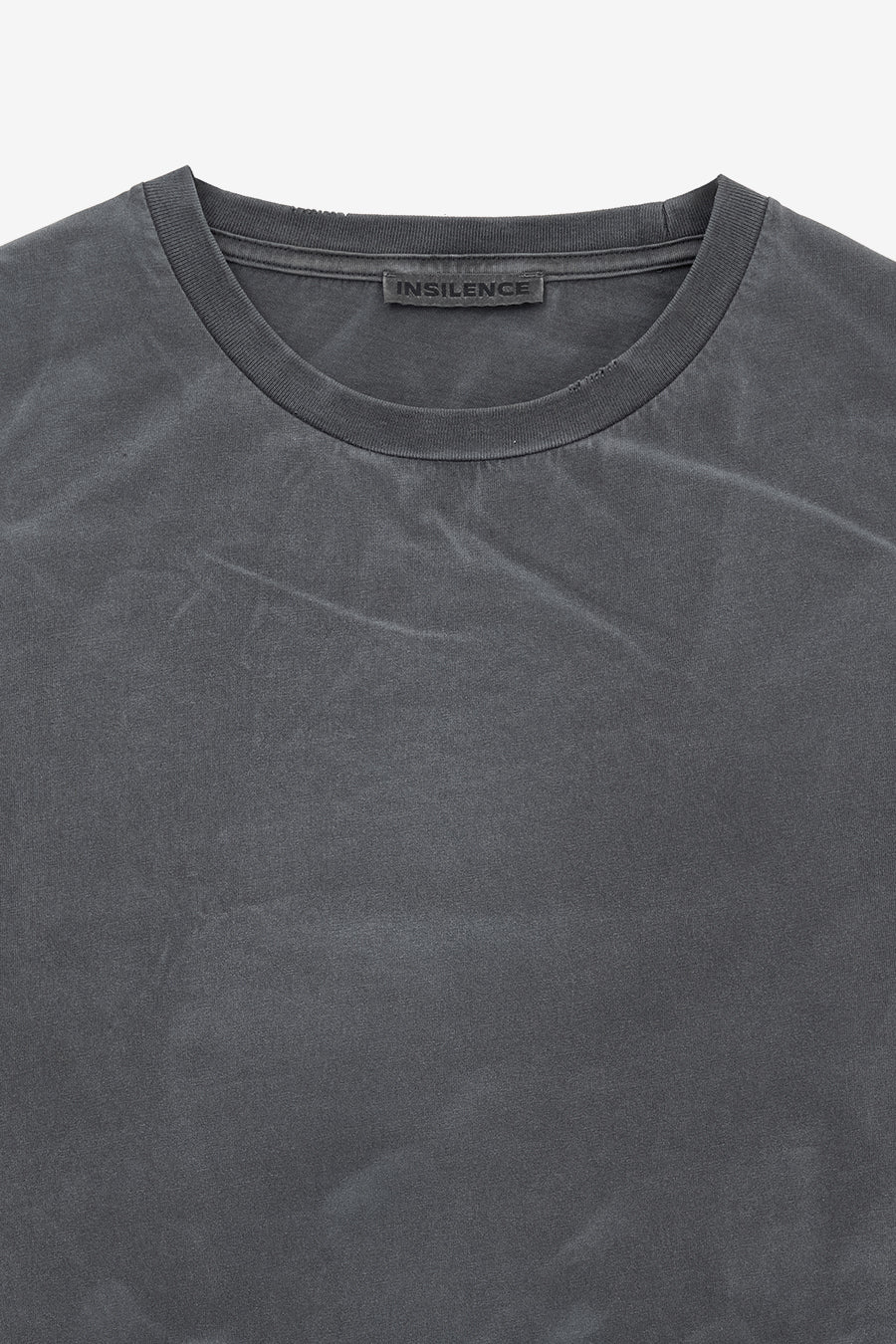 Insilence - Distressed Crop Box Fit T-Shirt (Charcoal) product image 9 | TRAB K-Fashion Australia