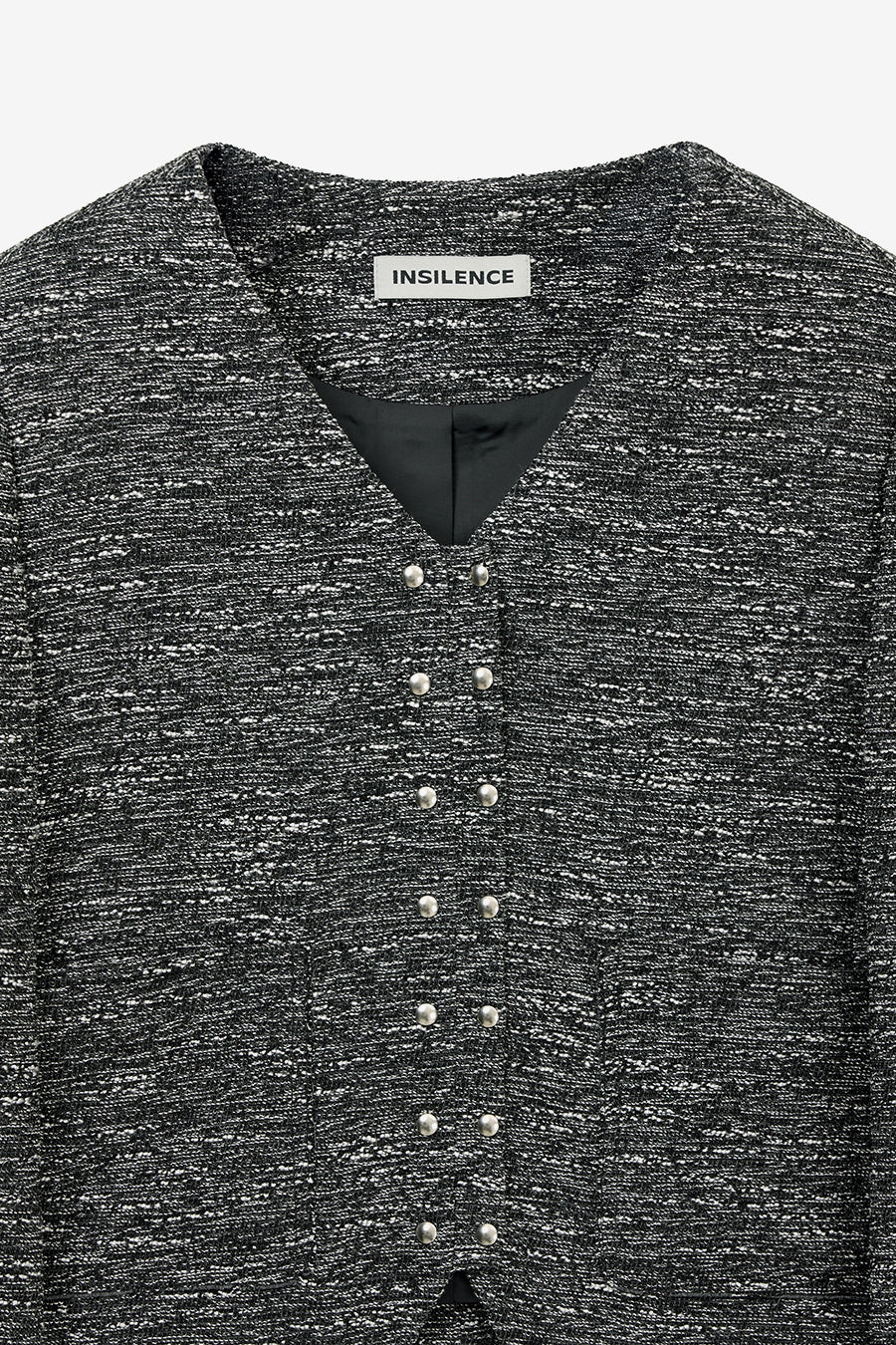 Insilence - Snap Detail Tweed Jacket (Multi) product image 9 | TRAB K-Fashion Australia