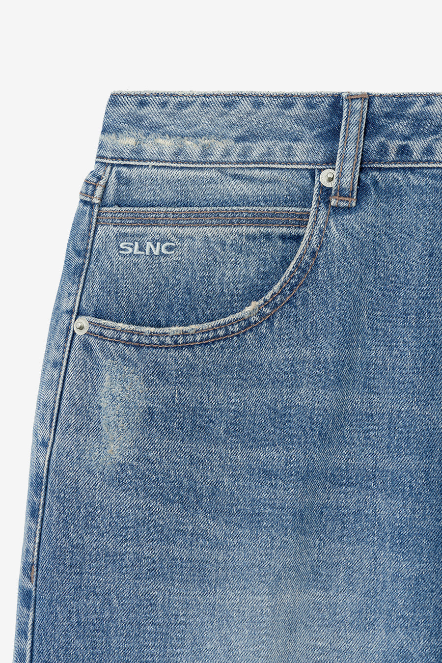 Insilence - Low Waist Wide Jeans (Blue) product image 7 | TRAB K-Fashion Australia