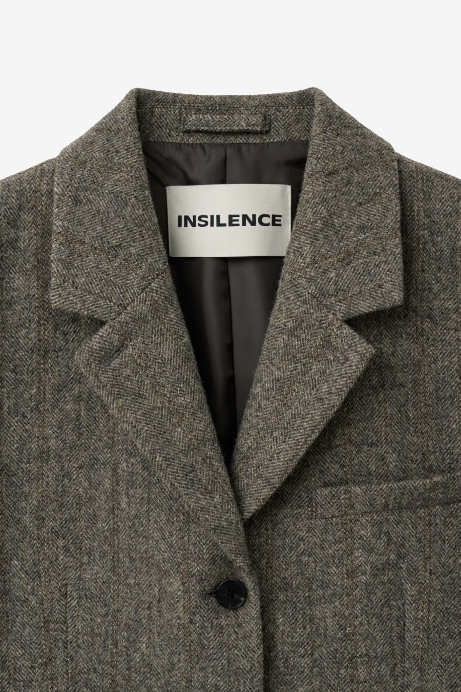 Insilence - Classic Three-Button Jacket (Melange Brown) product image 9 | TRAB K-Fashion Australia