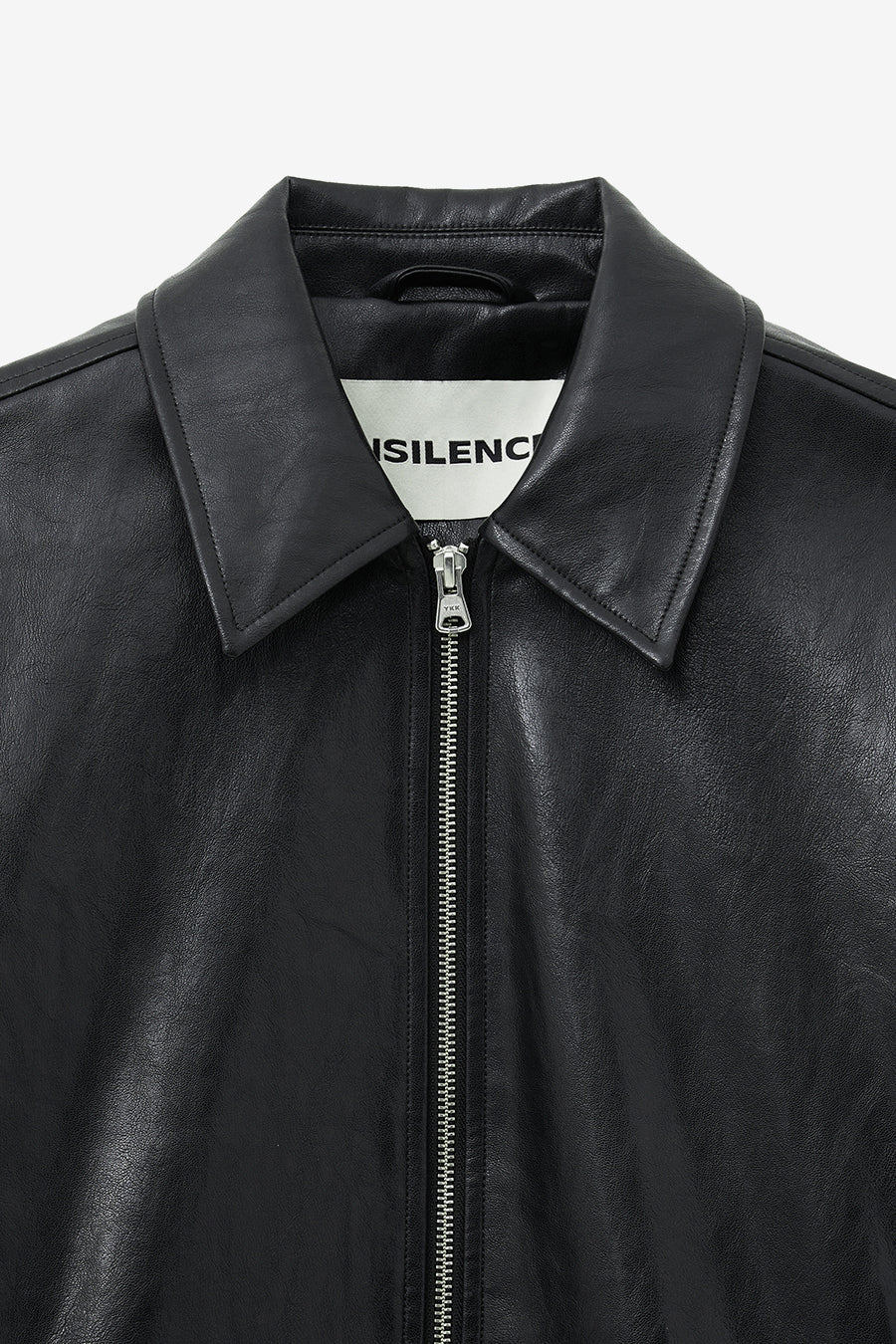 Insilence - Glossy Faux Leather Jacket (Black) product image 11 | TRAB K-Fashion Australia