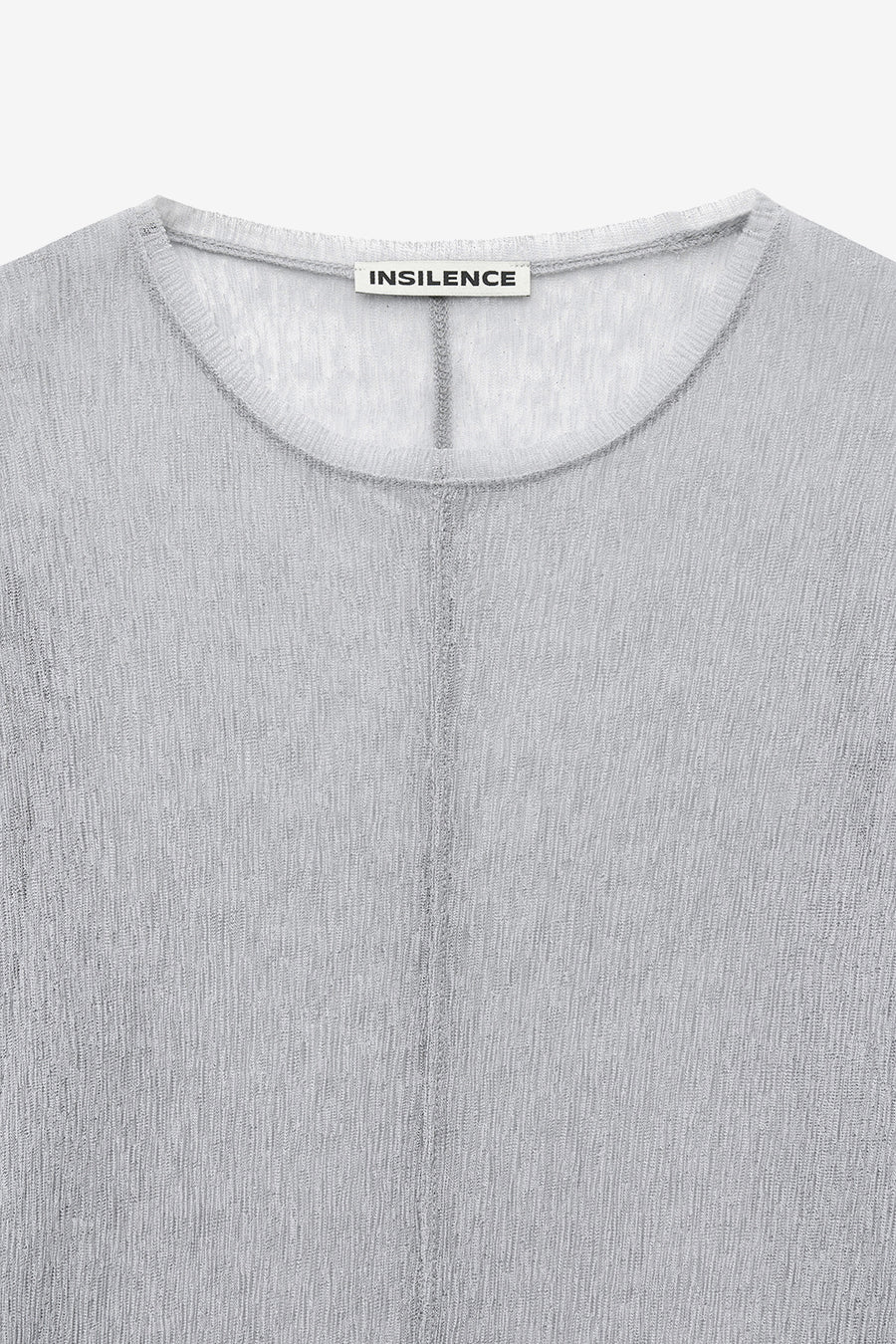 Insilence - Sheer pleated top (Grey) product image 9 | TRAB K-Fashion Australia