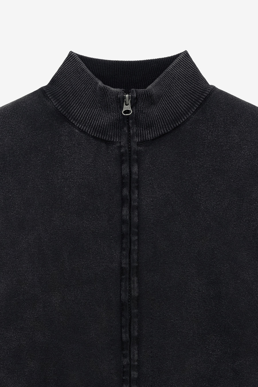 Insilence - Stone Washed Knit Zip-Up (Washed Black) product image 9 | TRAB K-Fashion Australia