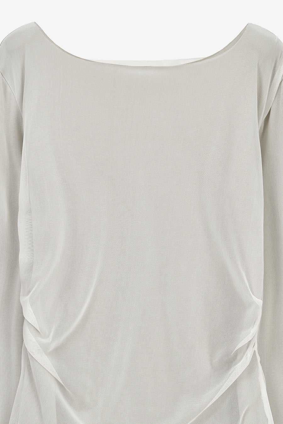 Insilence - Mesh Drape Long Sleeve (Ash Beige) product image 9 | TRAB K-Fashion Australia
