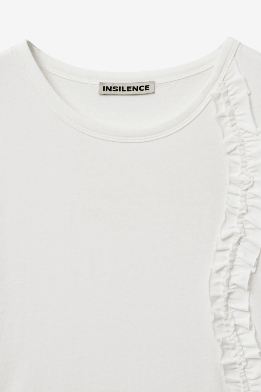 Insilence - Frill Strap Pigment Top (White) product image 9 | TRAB K-Fashion Australia