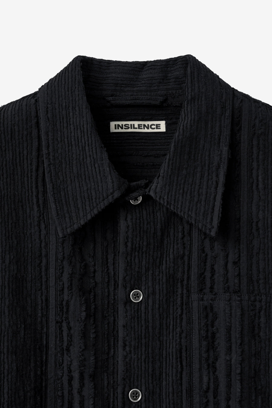 Insilence - Textured Wayne Shirt (Black) product image 9 | TRAB K-Fashion Australia