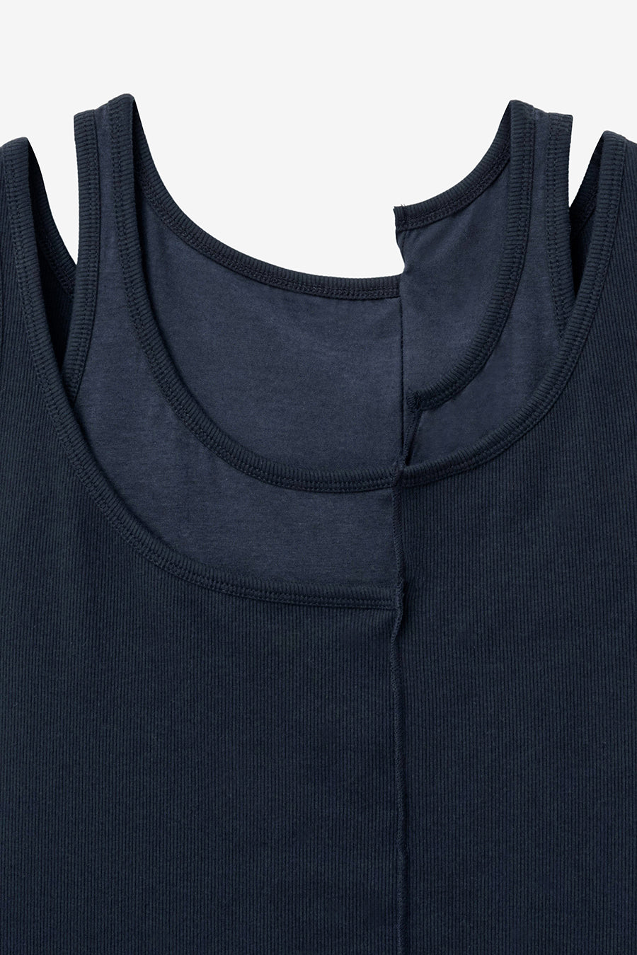 Insilence - Unbalanced Layer Sleeveless (Navy) product image 9 | TRAB K-Fashion Australia