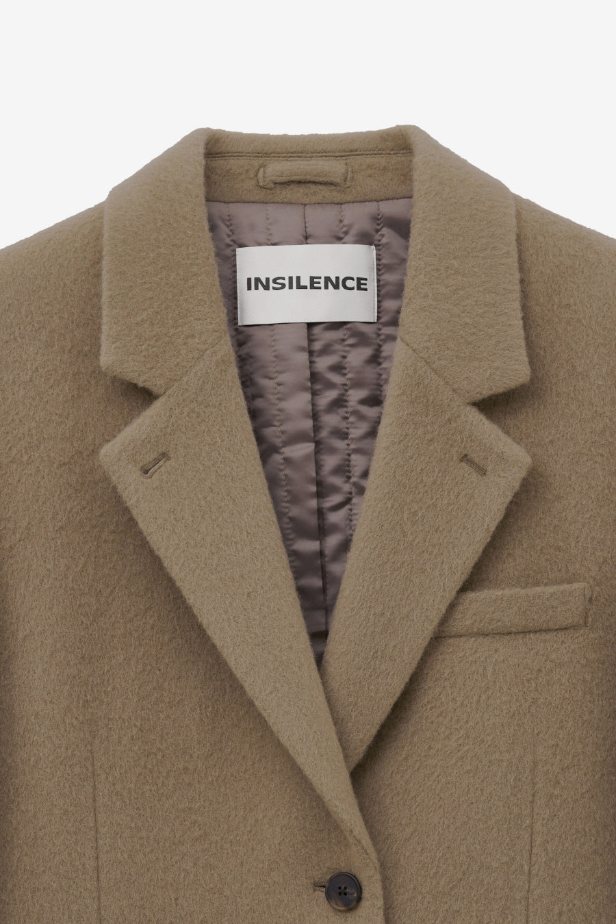 Insilence - Shaggy Wool Overfit Winter Jacket (Grey Beige) product image 9 | TRAB K-Fashion Australia