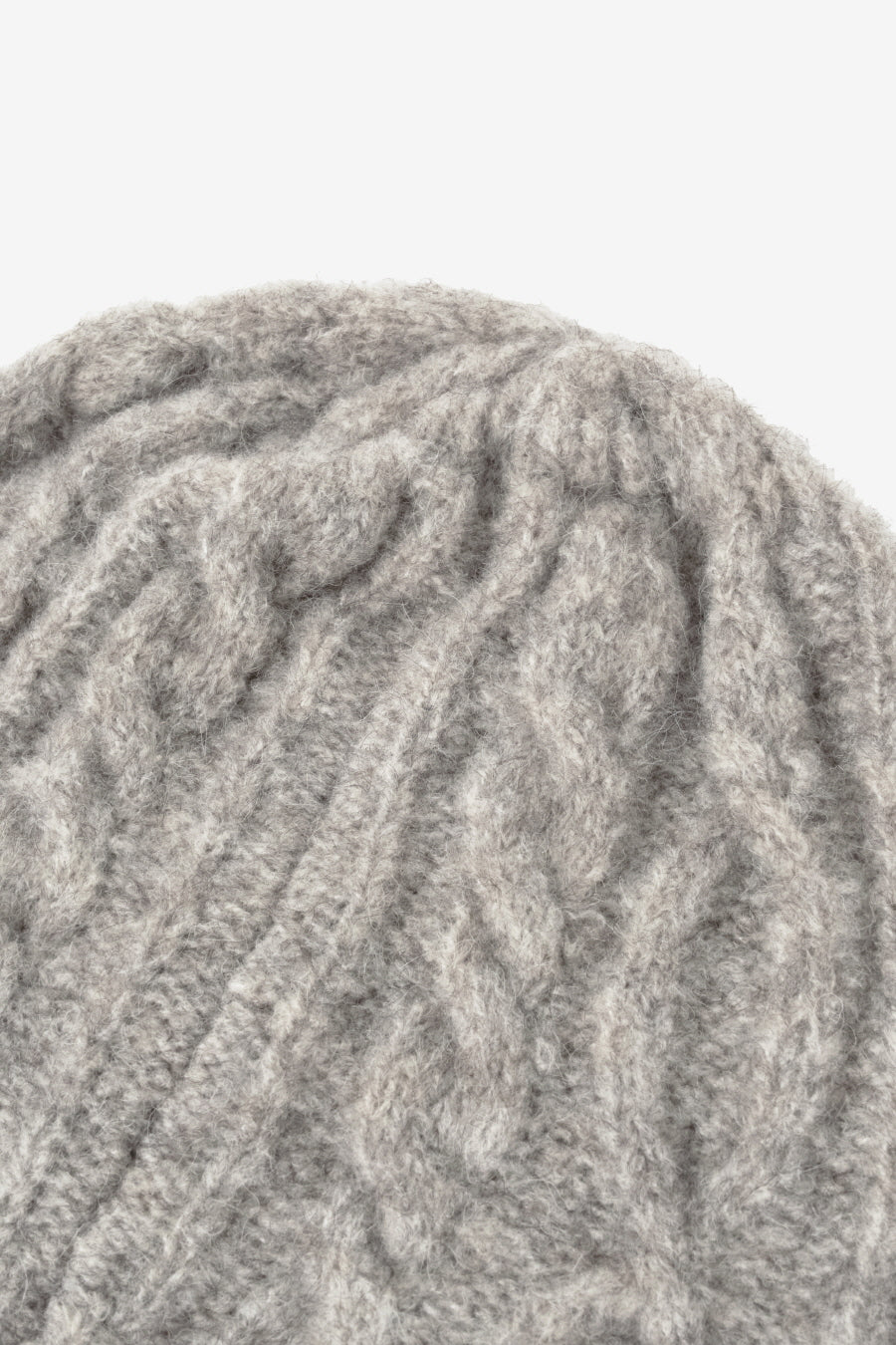 Insilence - Cable Knit Beanie (Melange Brown) product image 7 | TRAB K-Fashion Australia