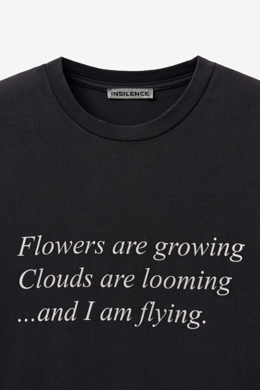 Insilence - Lettering Graphic T-shirt (Vintage Black) product image 9 | TRAB K-Fashion Australia