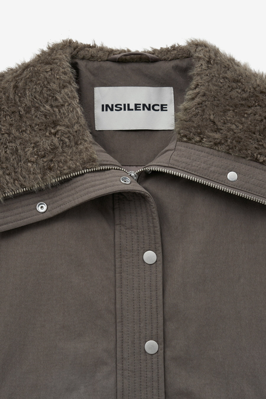 Insilence - Spread Fur Collar Jumper (Brown) product image 11 | TRAB K-Fashion Australia