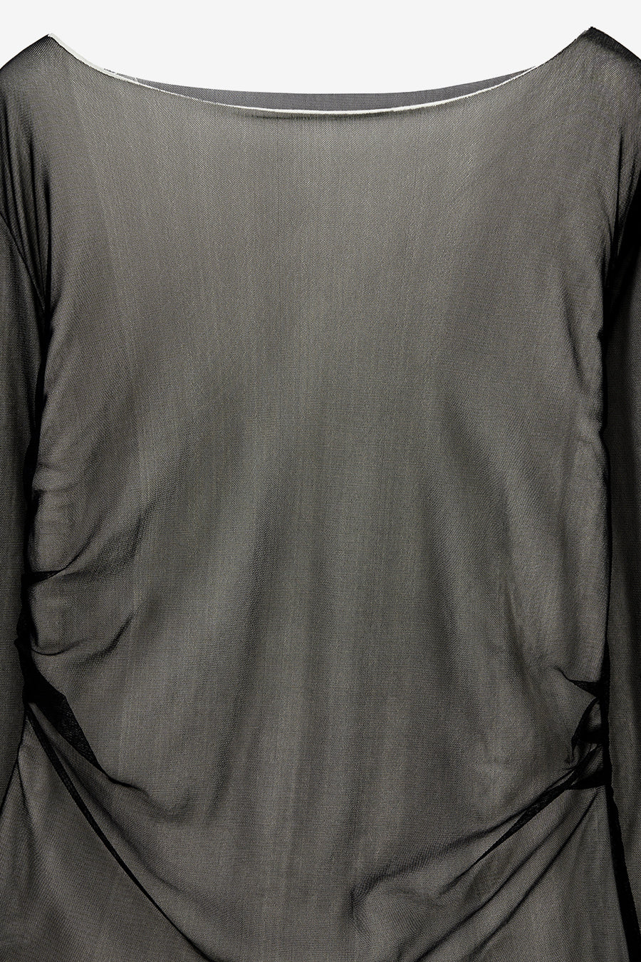 Insilence - Mesh Drape Long Sleeve (Black) product image 9 | TRAB K-Fashion Australia