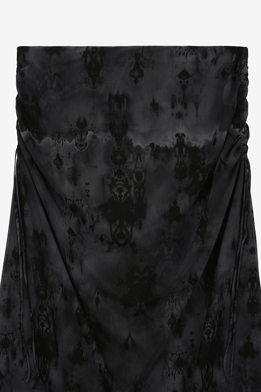 Insilence - Two-way Mesh Graphic Skirt (Black) product image 9 | TRAB K-Fashion Australia