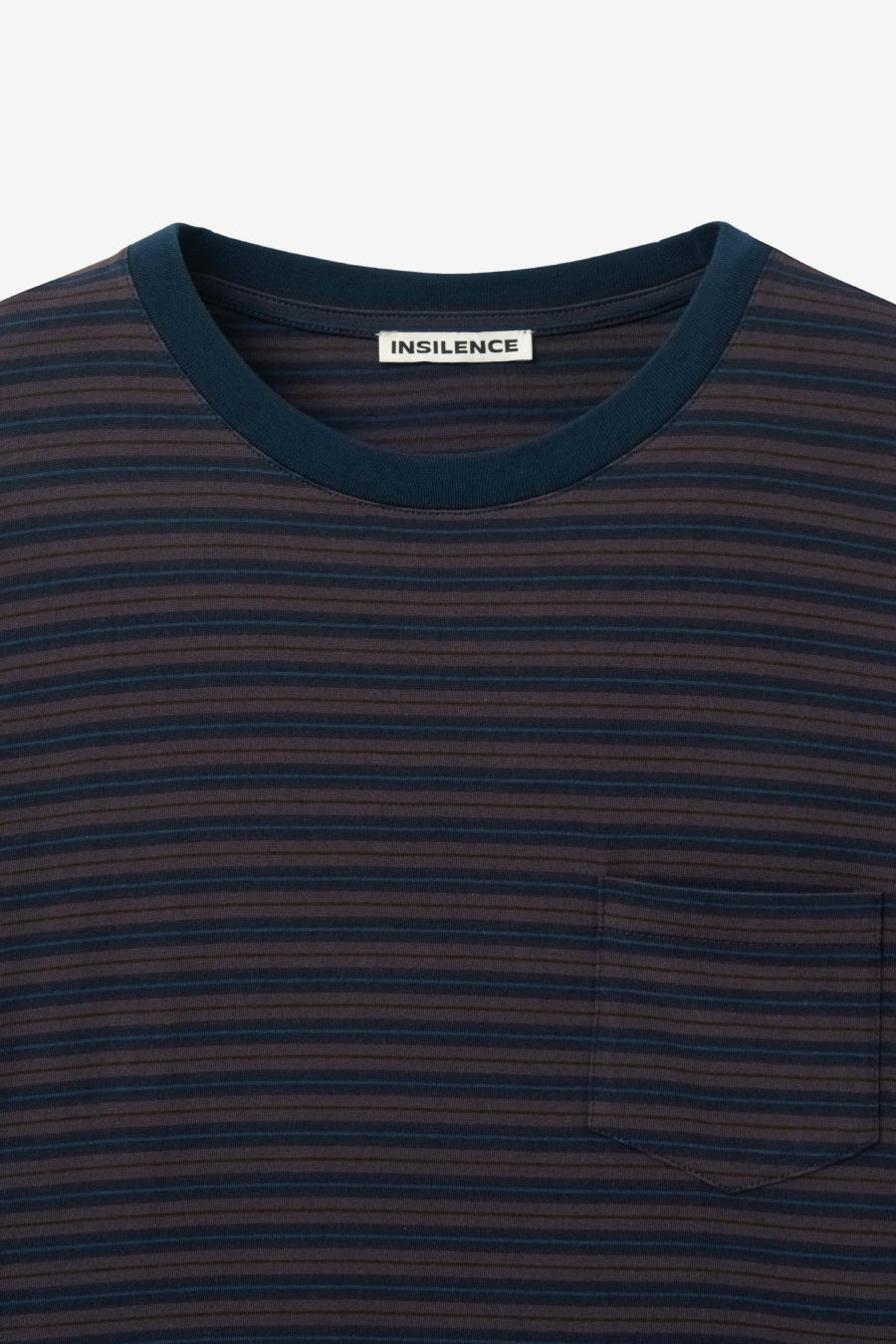 Insilence - Striped Pocket T-shirt (Navy) product image 9 | TRAB K-Fashion Australia