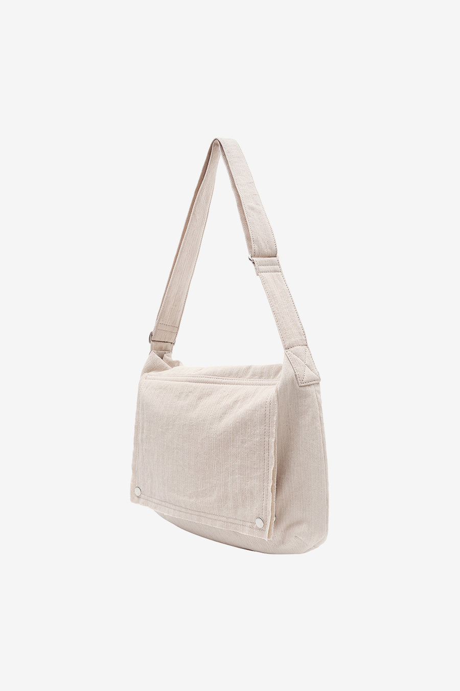 Insilence - Cotton Cut off Sling Bag (Beige) product image 13 | TRAB K-Fashion Australia