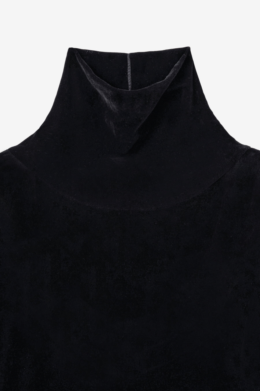 Insilence - Velvet Mesh Turtleneck T-Shirt (Black) product image 9 | TRAB K-Fashion Australia