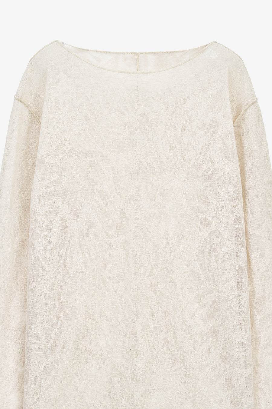 Insilence - Pattern Sheer Long Sleeve (Beige) product image 9 | TRAB K-Fashion Australia