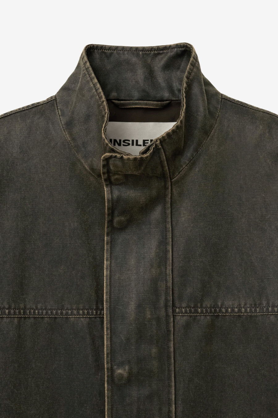 Insilence - Washed Faux Leather Jumper (Brown) product image 9 | TRAB K-Fashion Australia