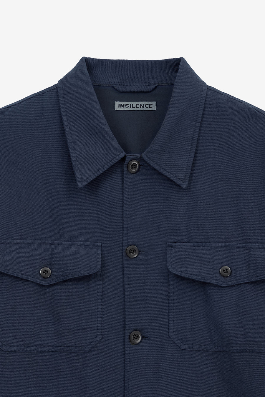 Insilence - Garment-dyed Fatigue Shirt (Navy) product image 9 | TRAB K-Fashion Australia