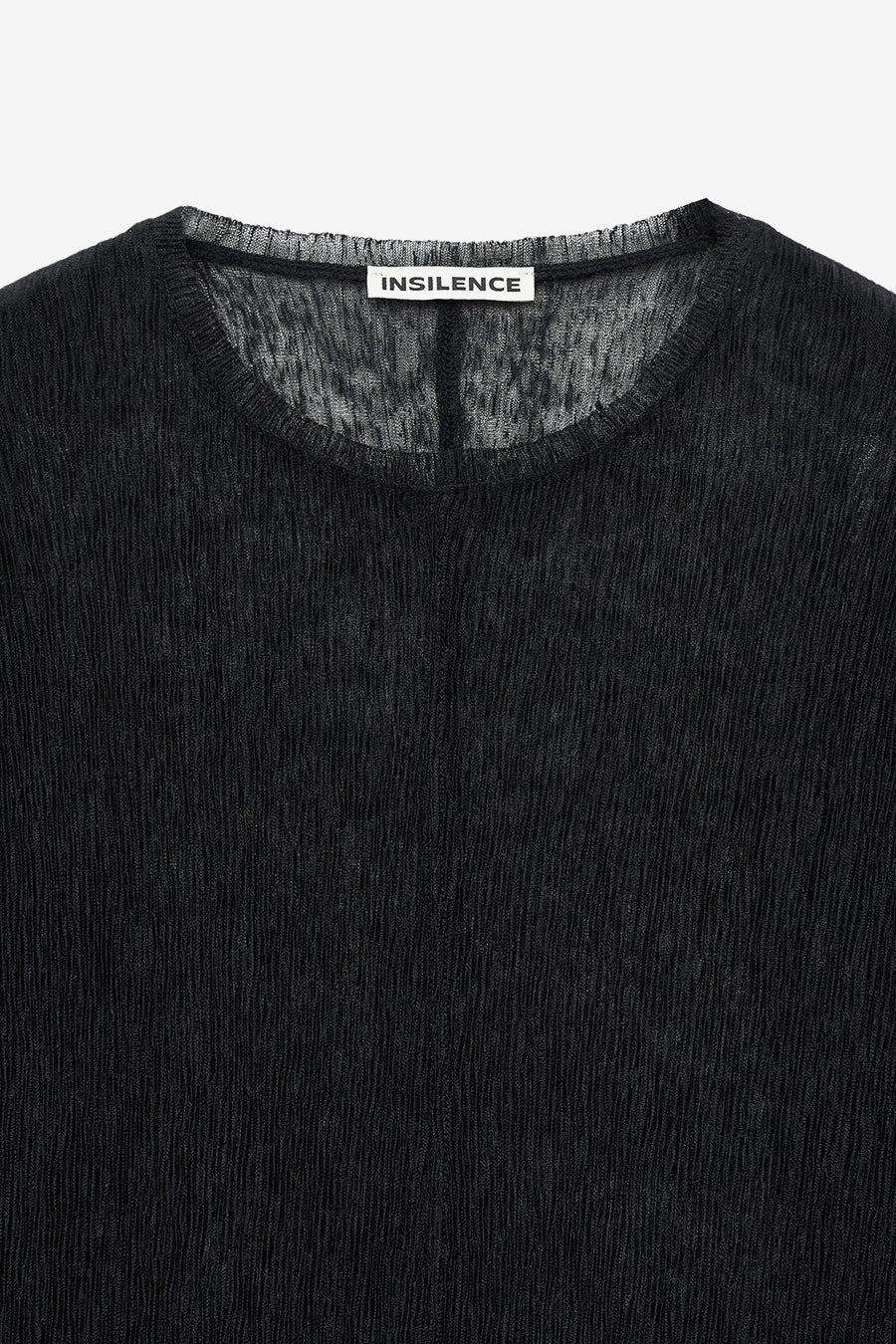 Insilence - Sheer Pleats Top (Black) product image 9 | TRAB K-Fashion Australia