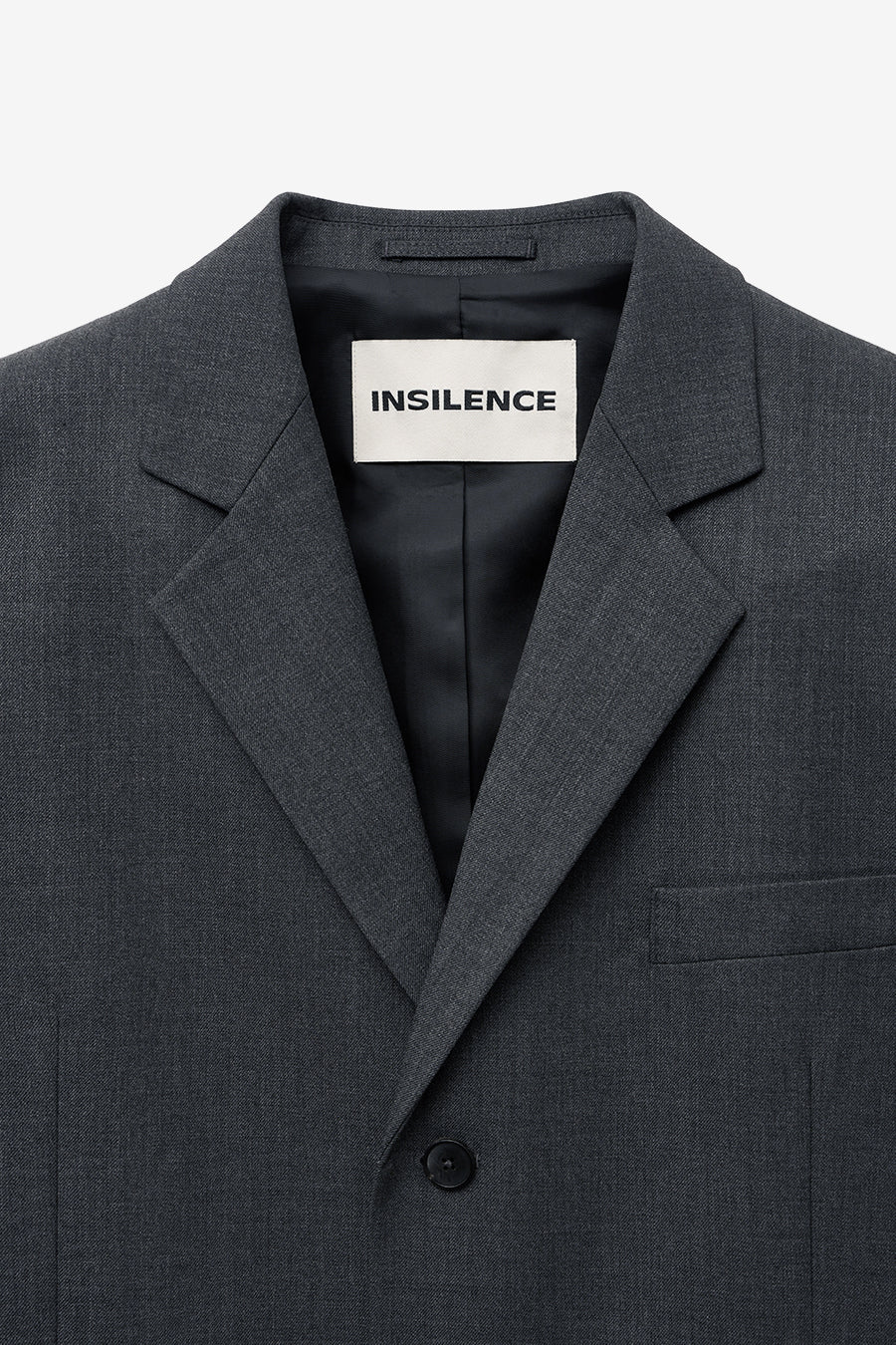 Insilence - Oversize Wool Blazer (Dark Grey) product image 7 | TRAB K-Fashion Australia