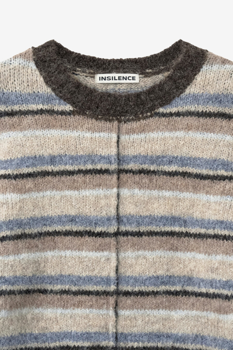Insilence - Hairy Stripe Pullover (Beige Multi) product image 9 | TRAB K-Fashion Australia