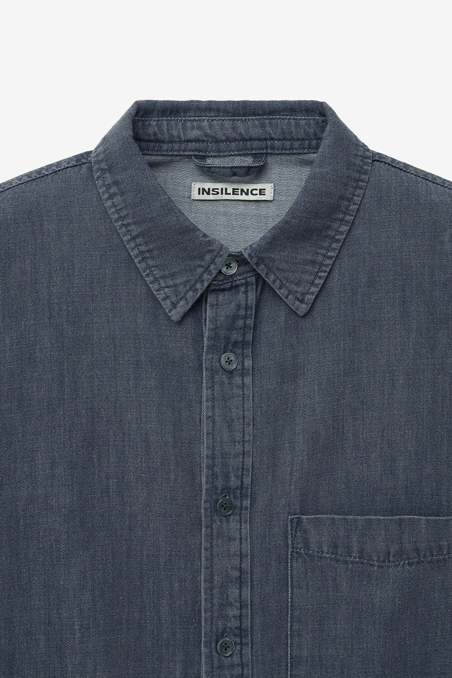 Insilence - Vintage Washed Denim Shirt (Vintage Indigo) product image 7 | TRAB K-Fashion Australia
