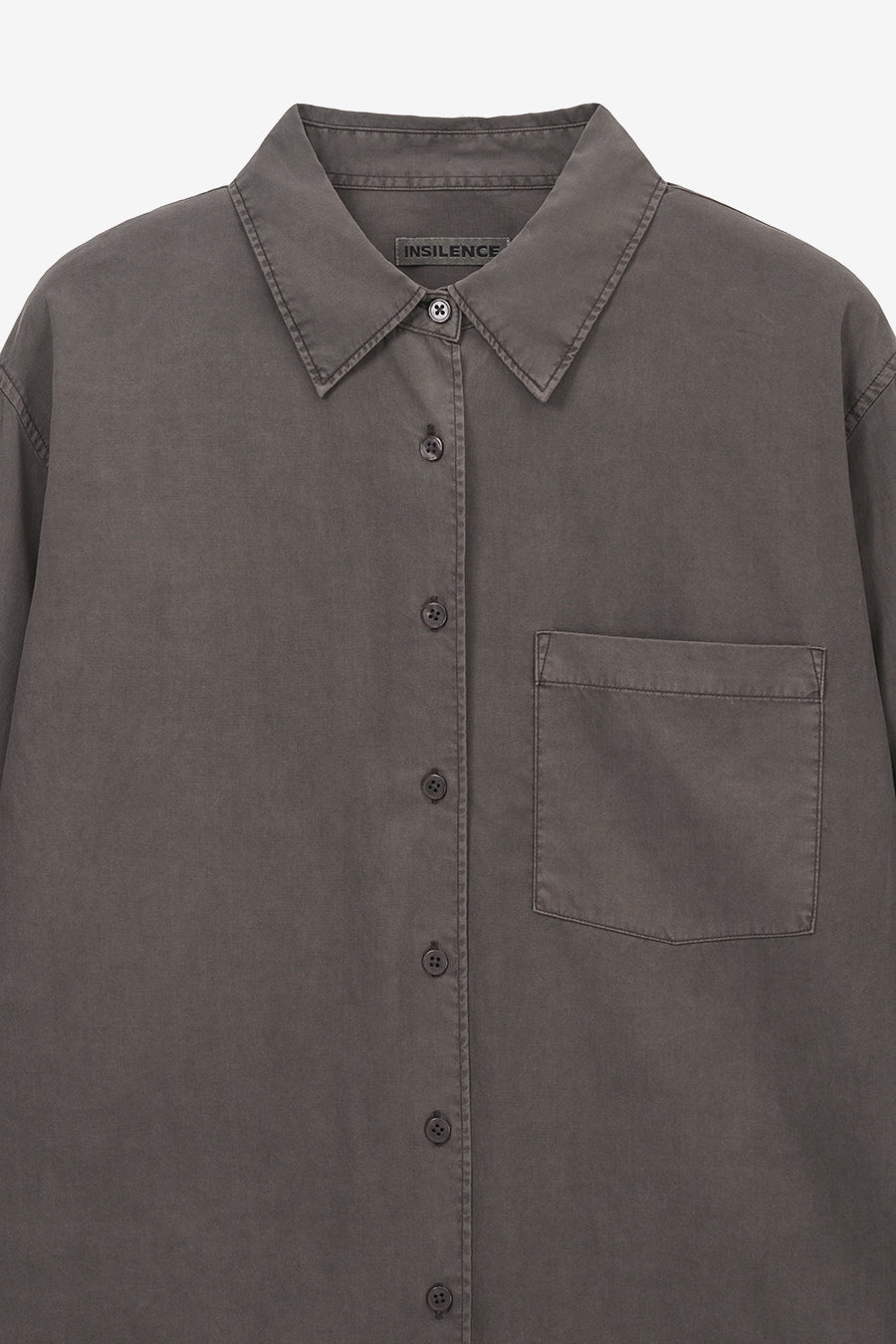 Insilence - Tencel Dyed Shirt (Ash Brown) product image 9 | TRAB K-Fashion Australia