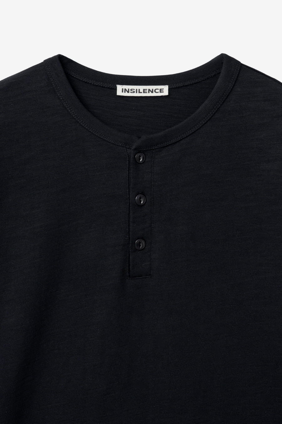 Insilence - Henley Neck Short Sleeve (Black) product image 9 | TRAB K-Fashion Australia