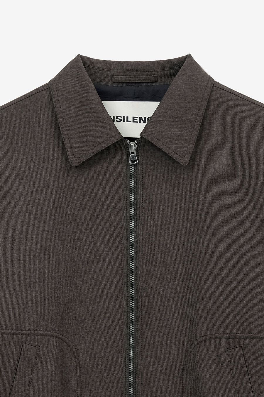 Insilence - Wool Drizzler Blouson (Melange Brown) product image 9 | TRAB K-Fashion Australia