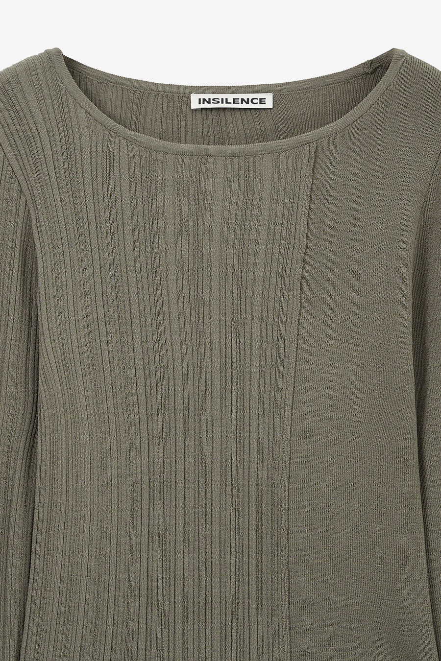 Insilence - Unbalance Mixed Knit (Light Khaki) product image 9 | TRAB K-Fashion Australia