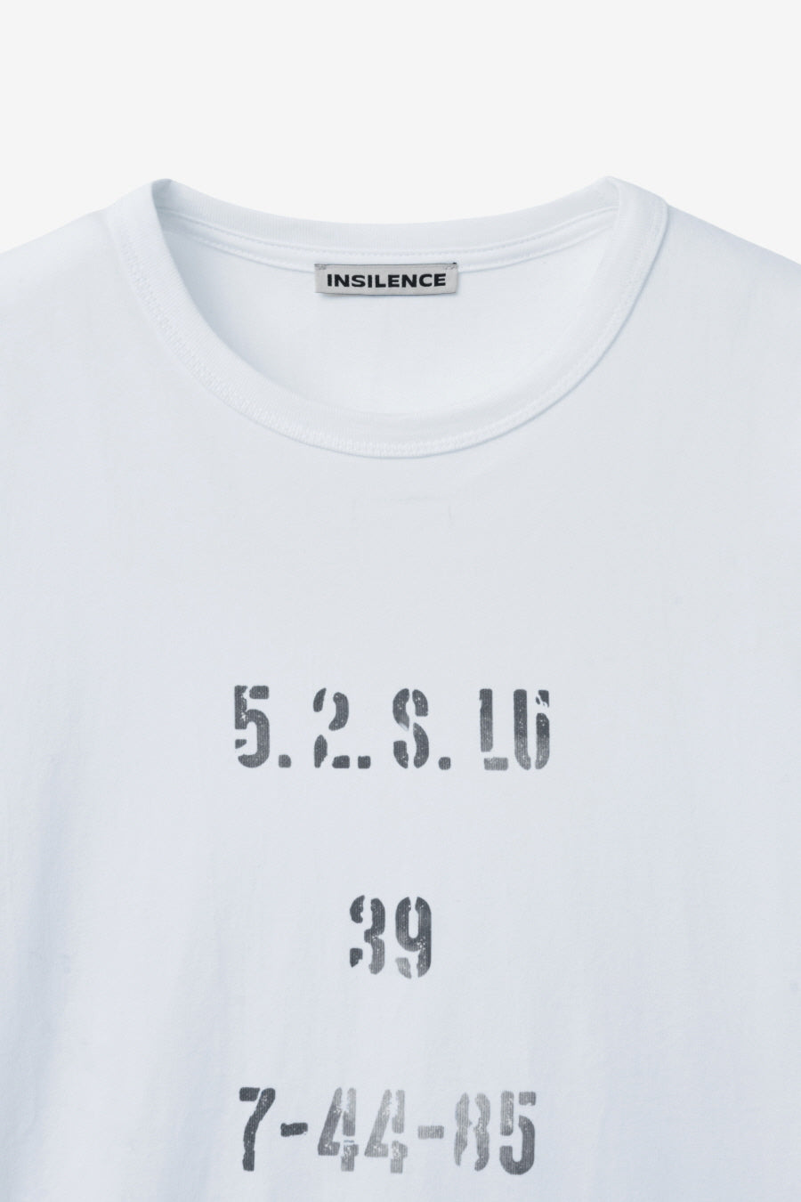 Insilence - Stencil Graphic T-shirt (White) product image 9 | TRAB K-Fashion Australia
