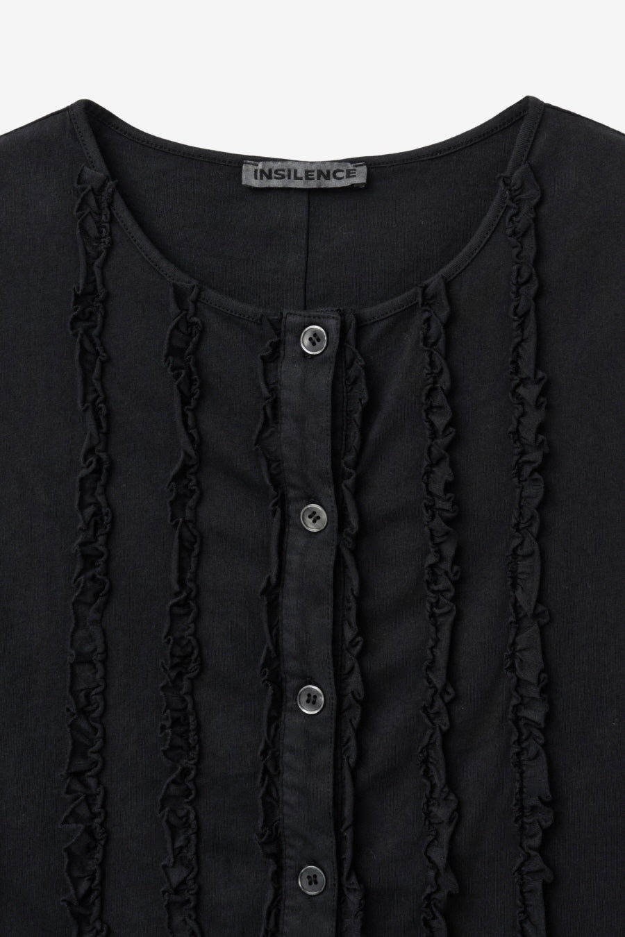 Insilence - Ruffled Decki Sleeveless (Black) product image 9 | TRAB K-Fashion Australia