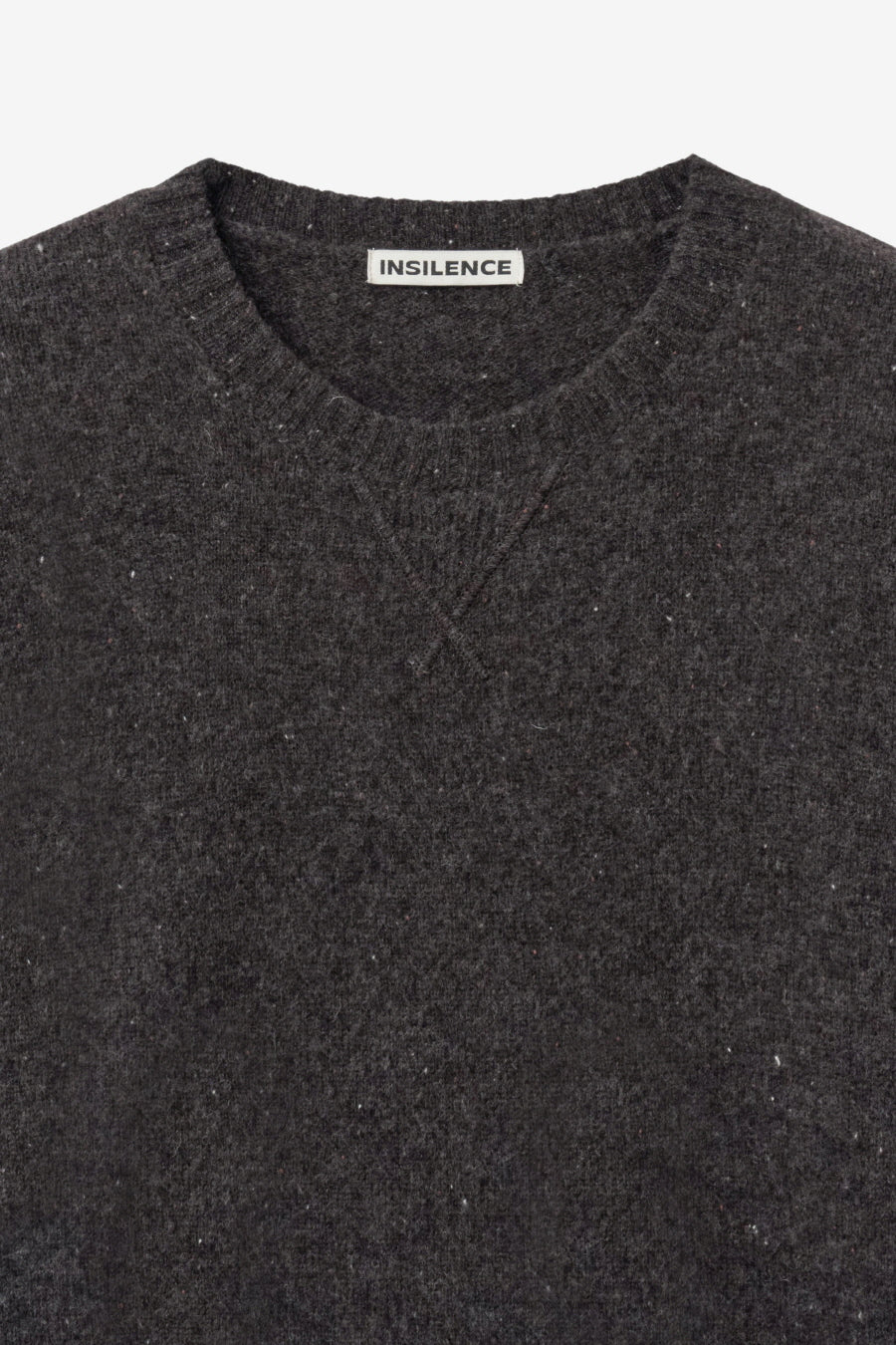 Insilence - Gusset Wool Crew Neck Pullover (Nep Brown) product image 9 | TRAB K-Fashion Australia
