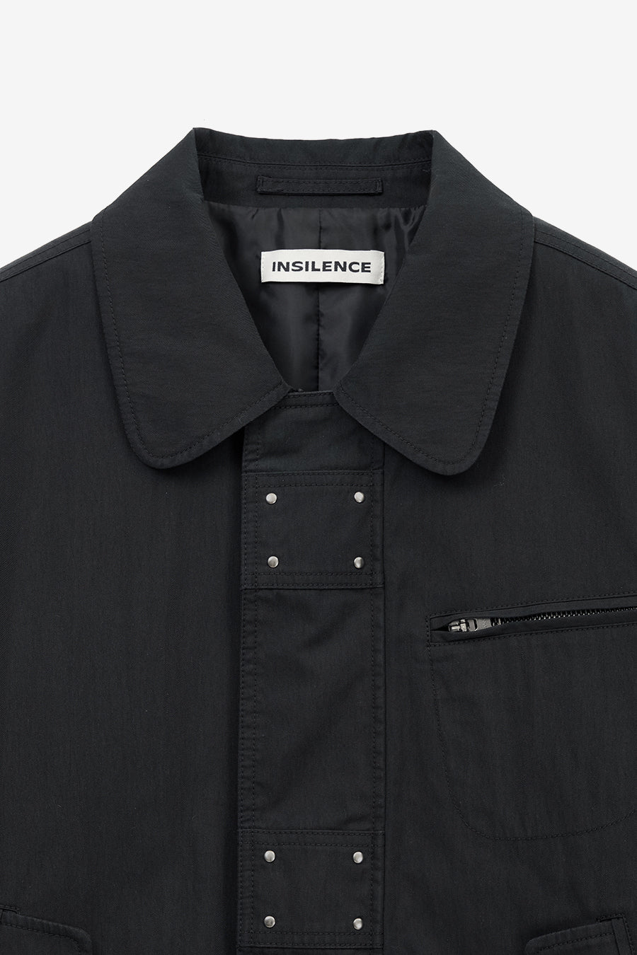 Insilence - Washed Cotton Studded Jumper (Washed Black) product image 9 | TRAB K-Fashion Australia