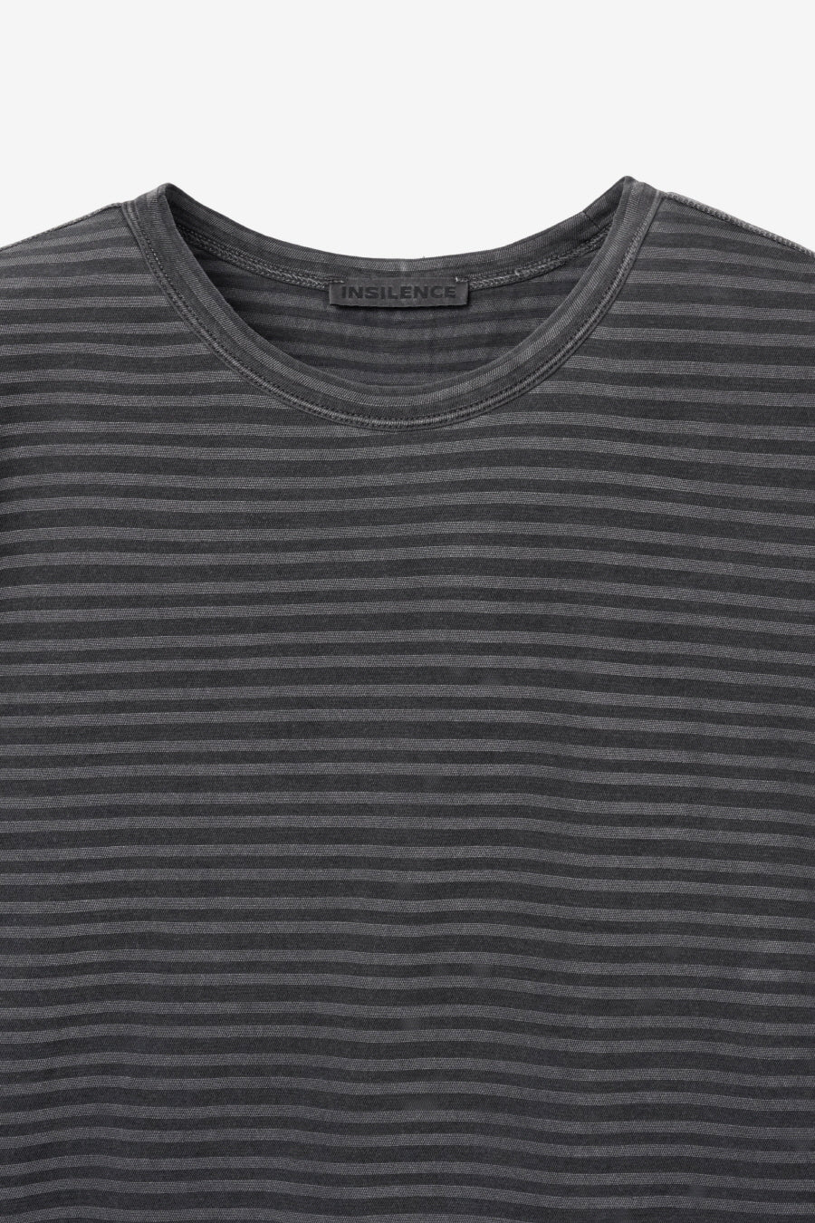 Insilence - Striped Dyed T-shirt (Charcoal) product image 9 | TRAB K-Fashion Australia
