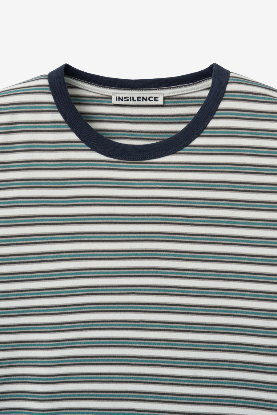 Insilence - Border Stripe T-shirt (Ivory) product image 9 | TRAB K-Fashion Australia