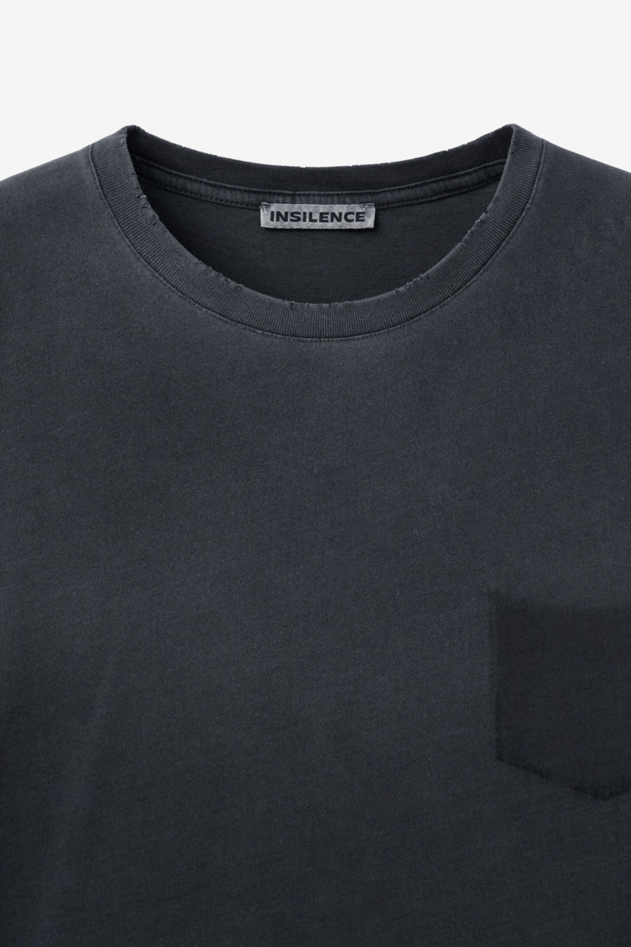 Insilence - Ghost Pocket Distressed Short Sleeve (Charcoal) product image 7 | TRAB K-Fashion Australia