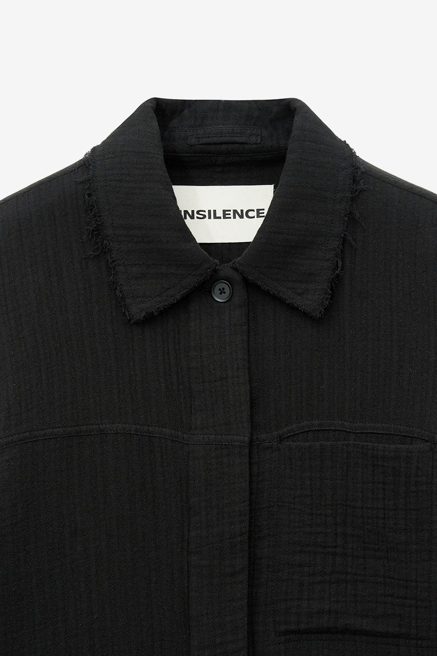 Insilence - Double Gauze Cut off Jumper (Black) product image 9 | TRAB K-Fashion Australia